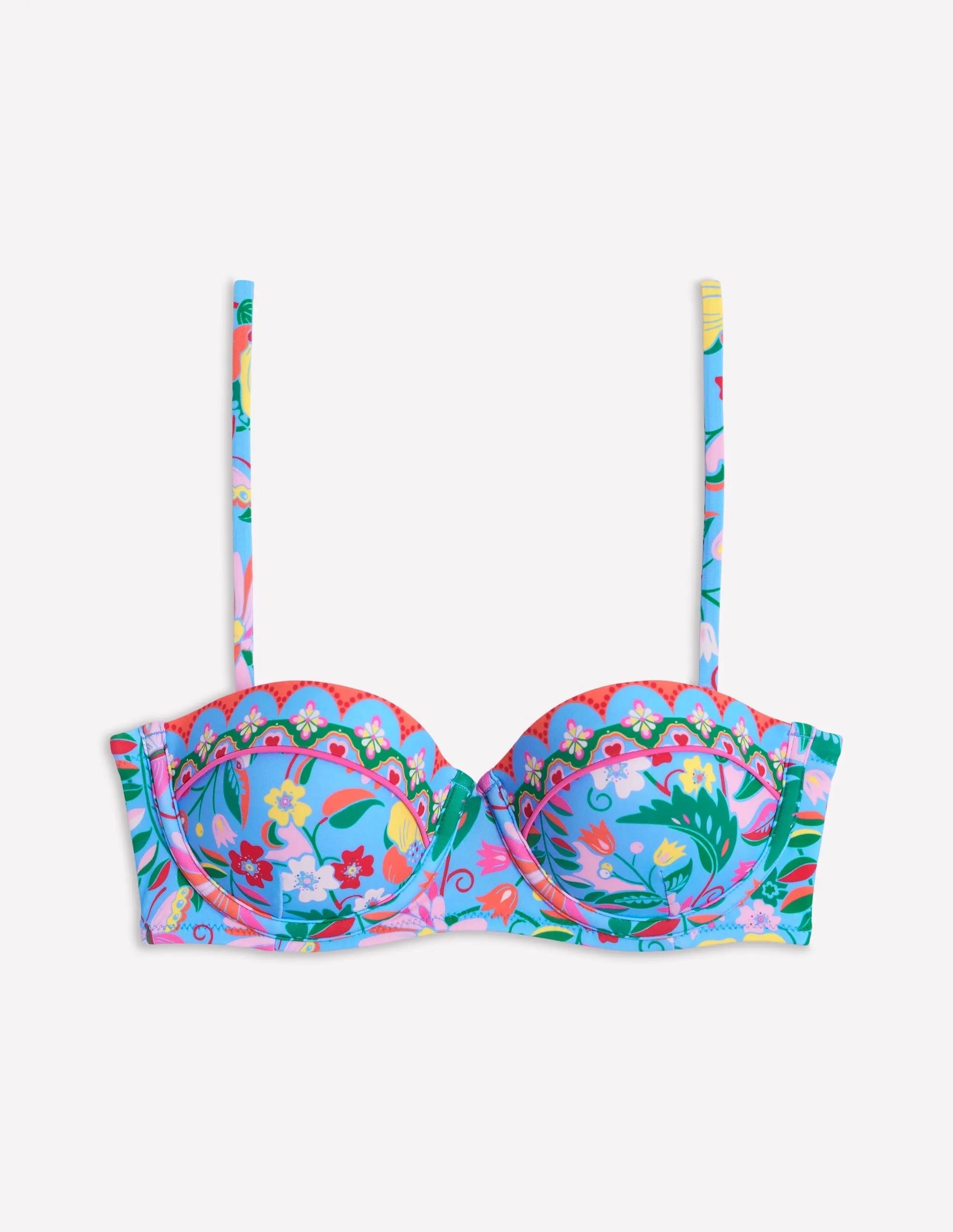 Rhodes Cup-Size Bikini Top-Dawn Blue. Wildflower Trail