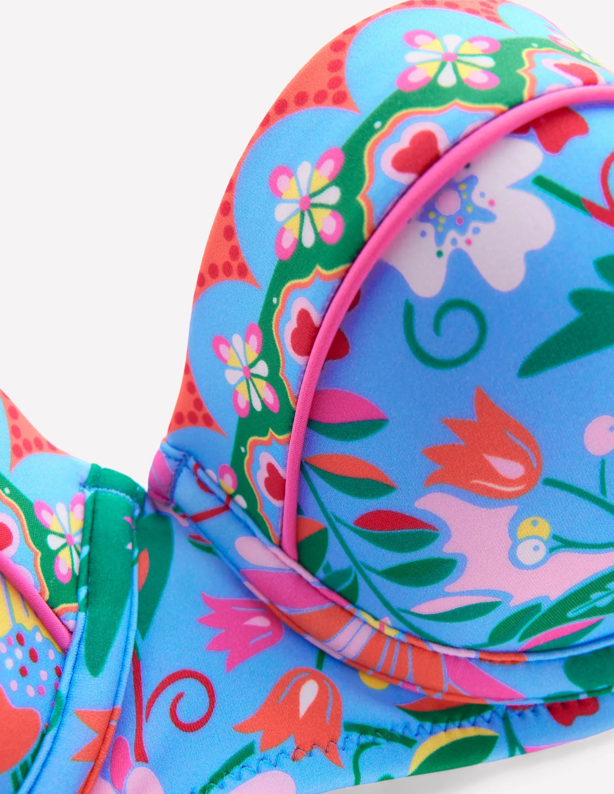 Rhodes Cup-Size Bikini Top-Dawn Blue. Wildflower Trail