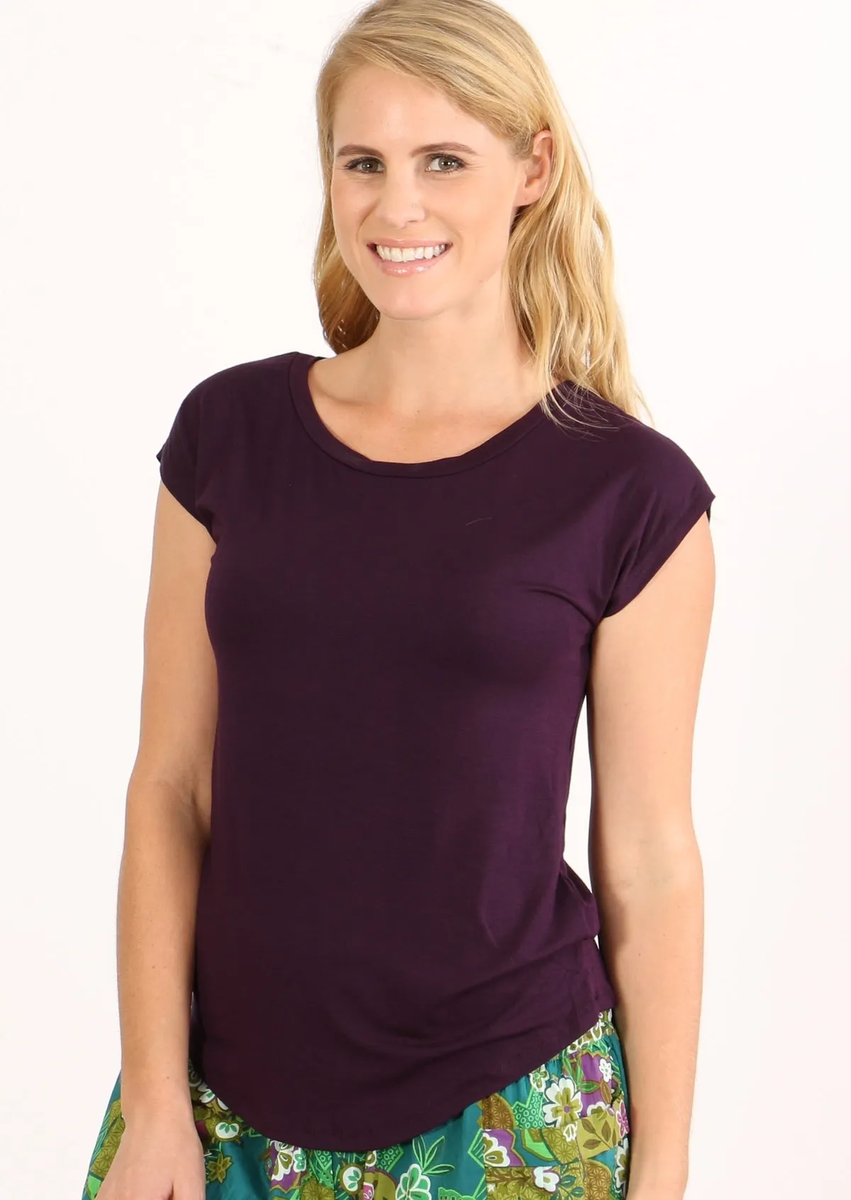 Shell T-shirt Dark Purple