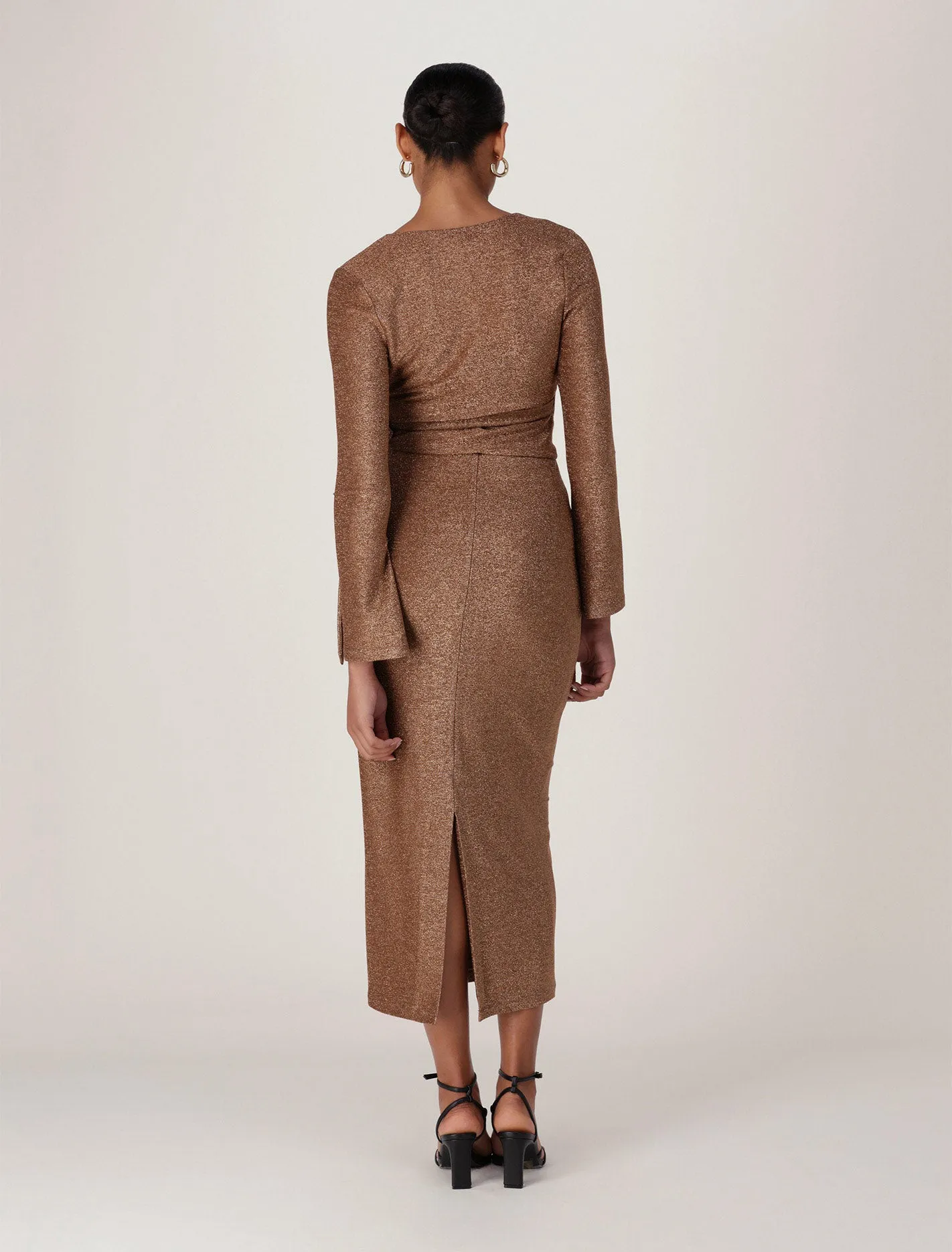 Silvana Glitter Wrap Co-Ord Top