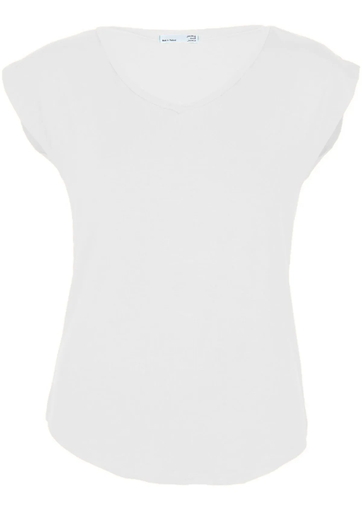 Simple Top V-neck White