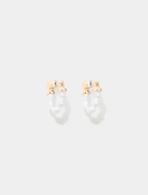 Solange Small Pearl Loop Earrings