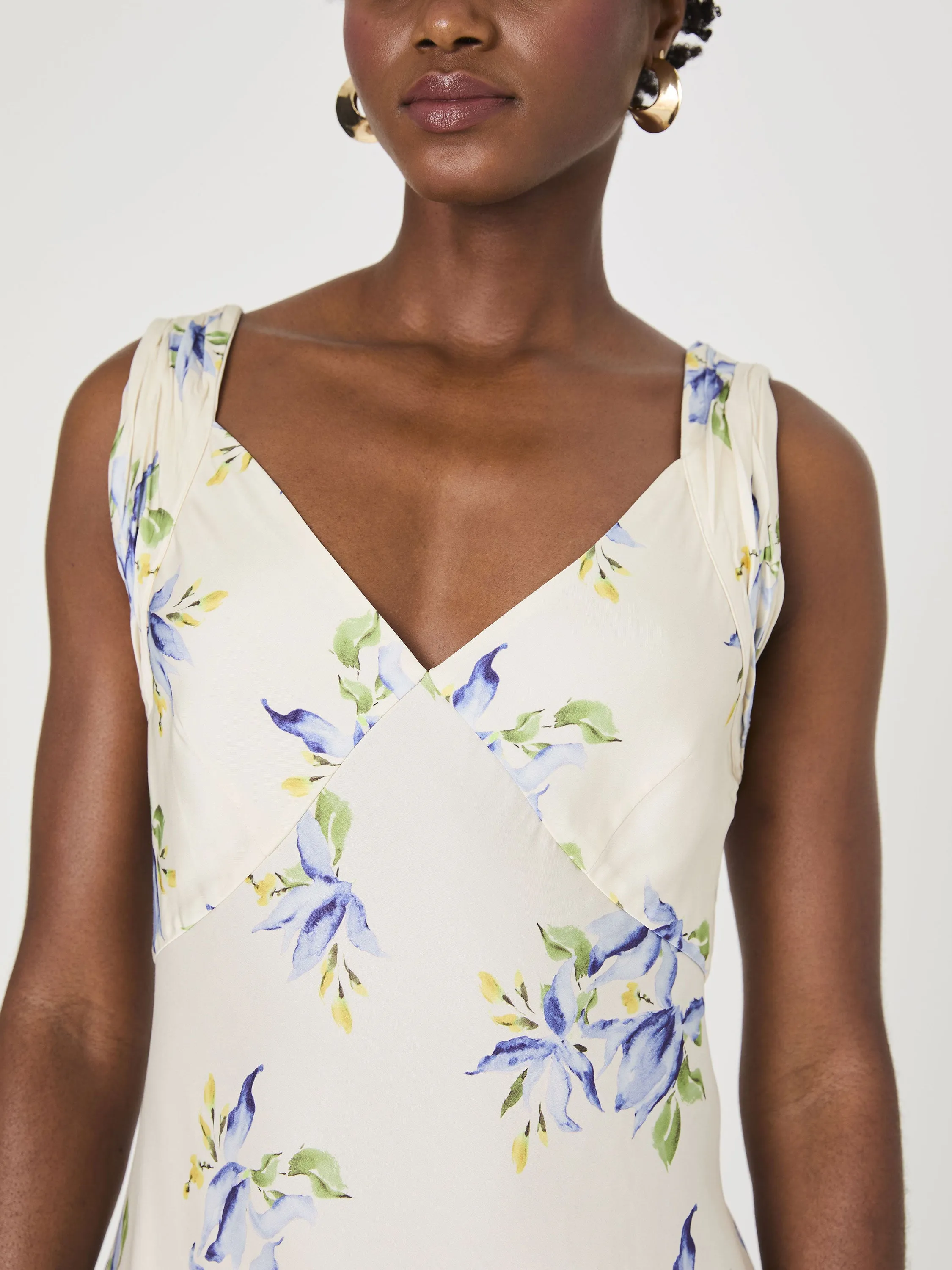 Vivian Ennis Satin Midaxi Dress