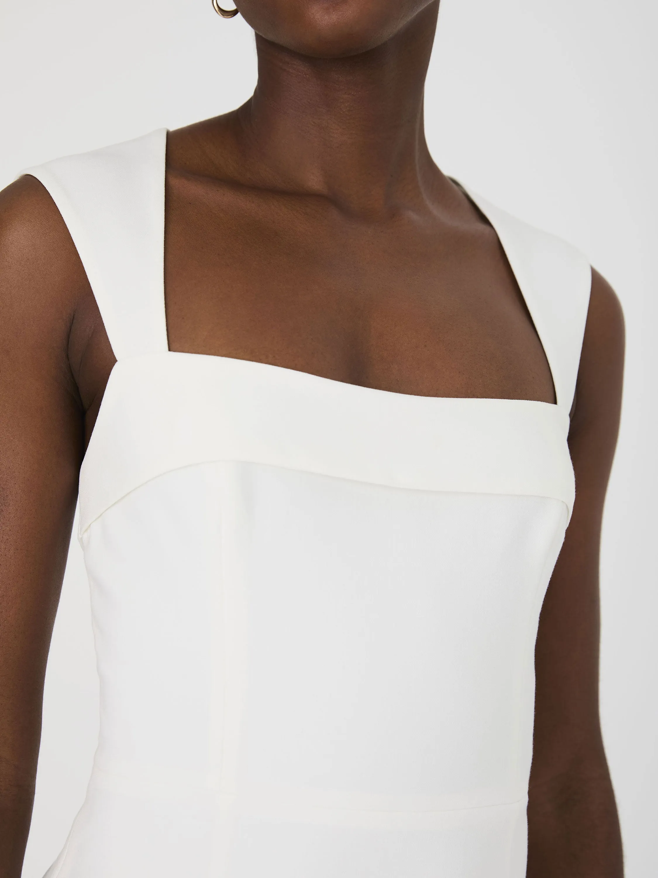 Whisper Foldover Square Neck Mini Dress