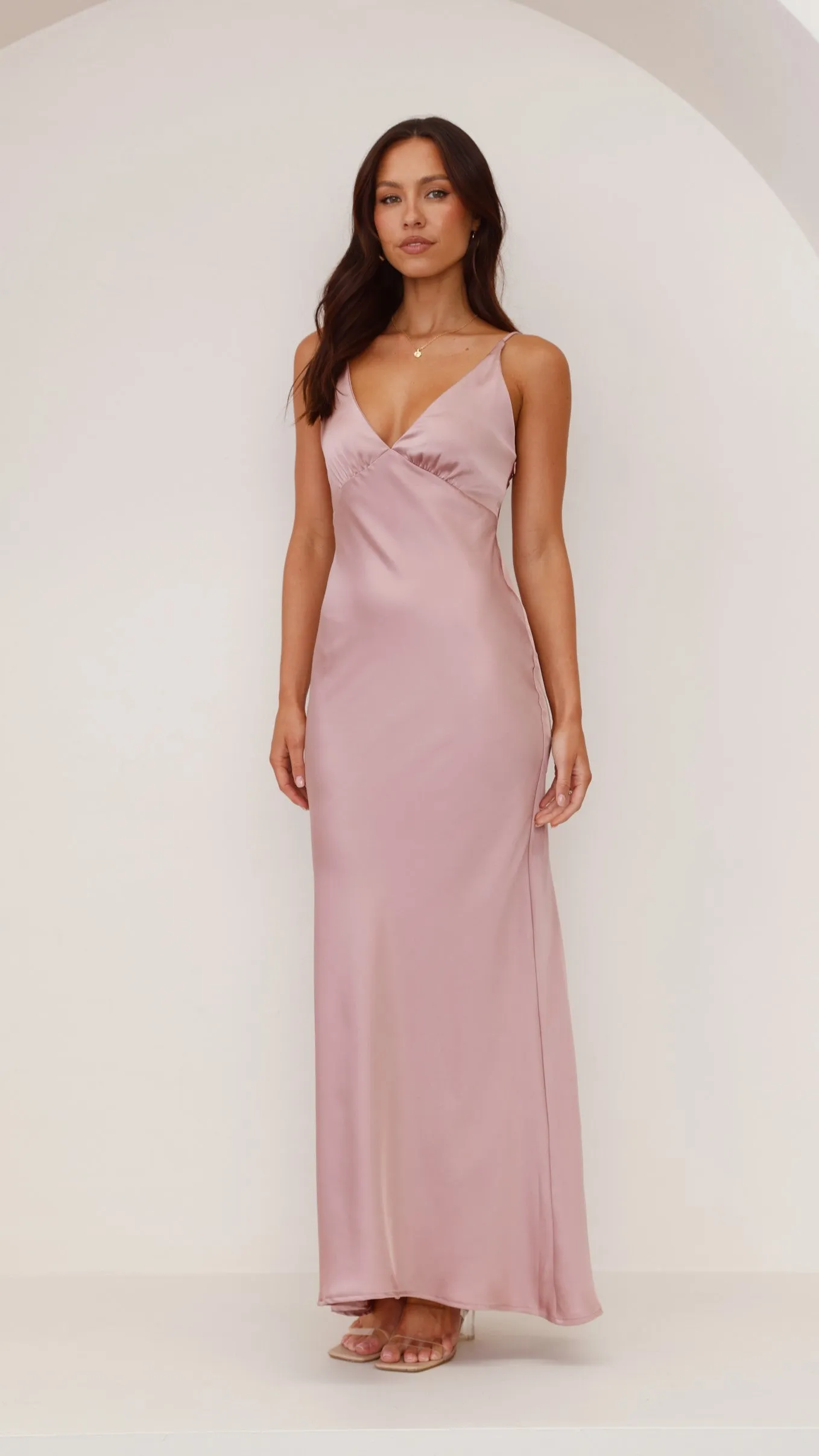 Ziah Maxi Dress - Dusty Pink